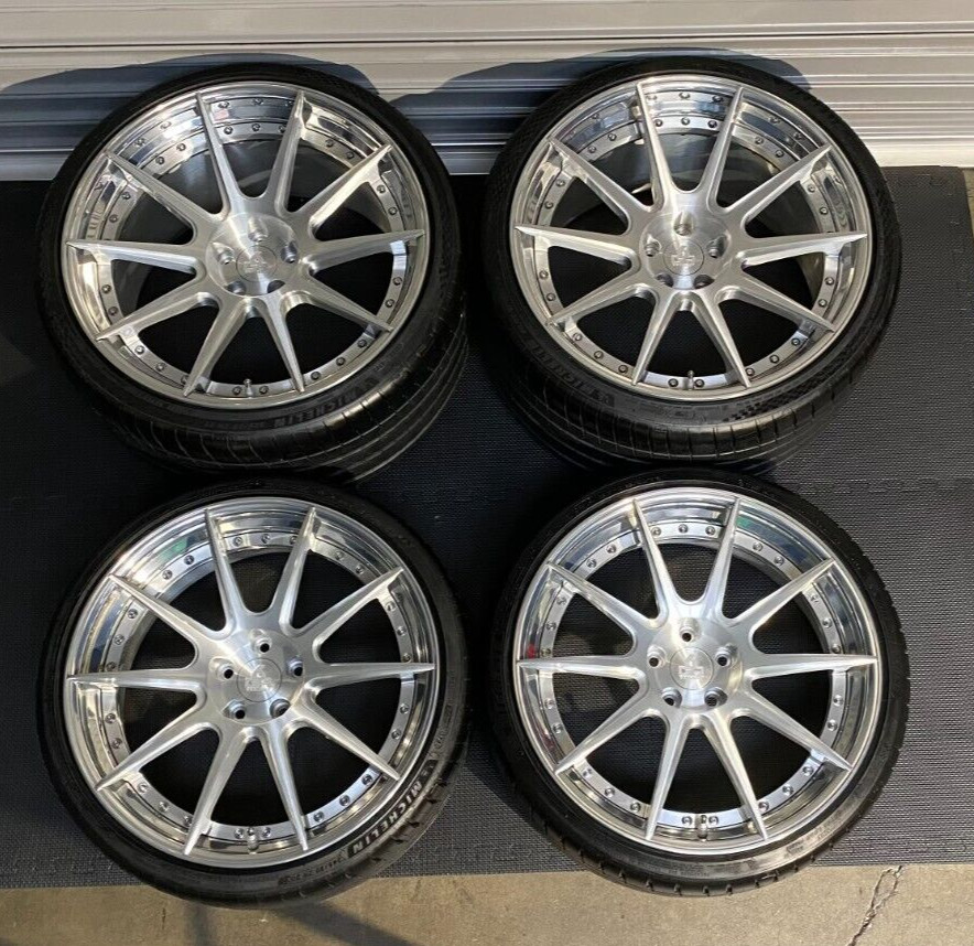 20/21" PROJECT6GR FORGED BRUSHED POLISHED LIP WHEELS MICHELIN TIRE FOR AUDI R8