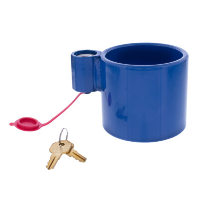 United Pacific 90109 Heavy Duty Steel Blue King Pin Lock for 2'' King Pin - 1 Unt
