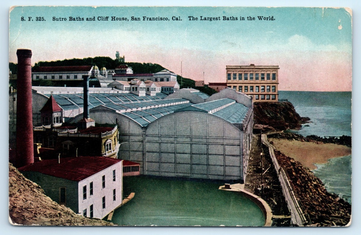 POSTCARD Sutro Baths and Cliff House San Francisco California 