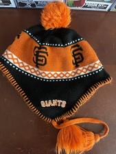 San Francisco Giants 47 Brand Ear Flap  Tassles Beanie