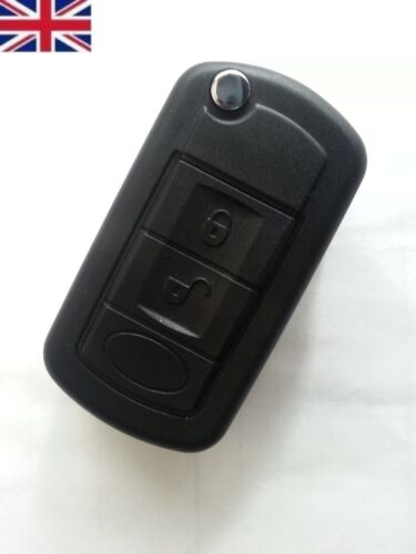 FITS Range Rover Sport Land Rover Discovery 3 Button Remote Car Key Fob Case - Afbeelding 1 van 5