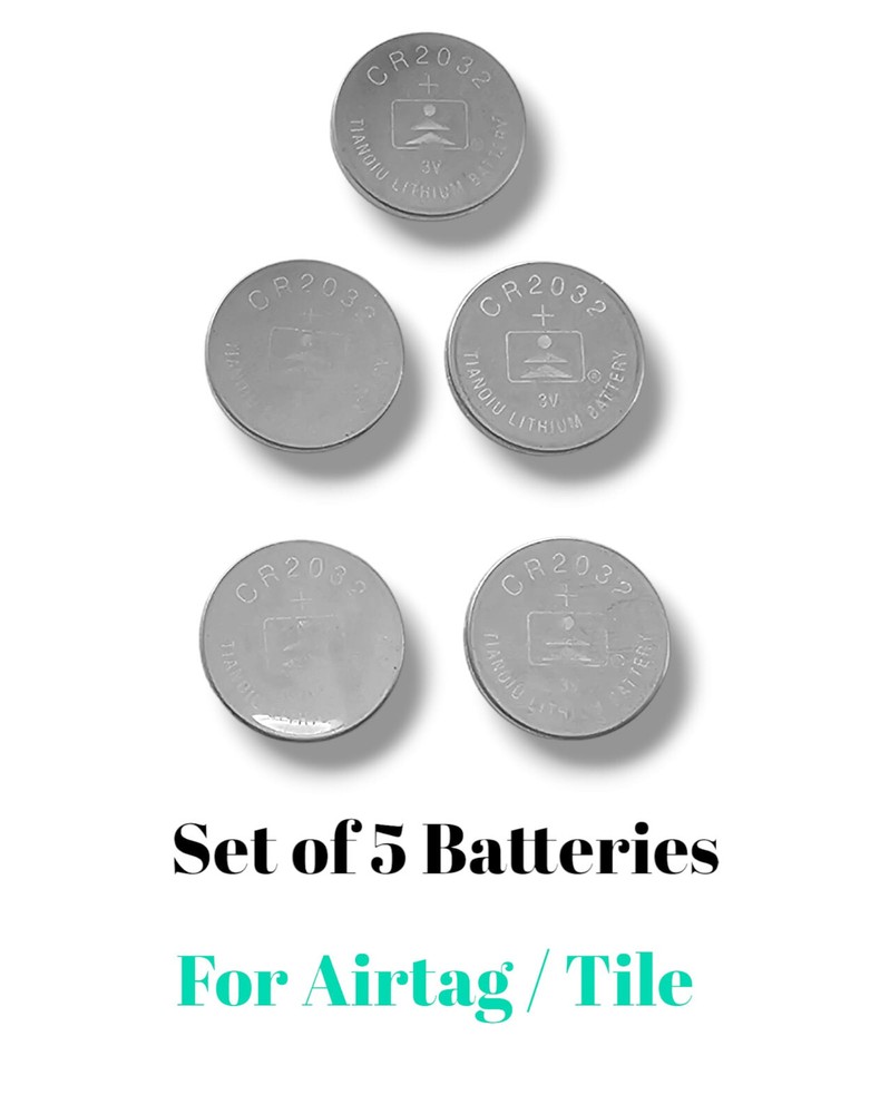 For Apple AirTag/Tile/SmartTag2/Car Keys. - 5-Pack Lithium Replacement Batteries