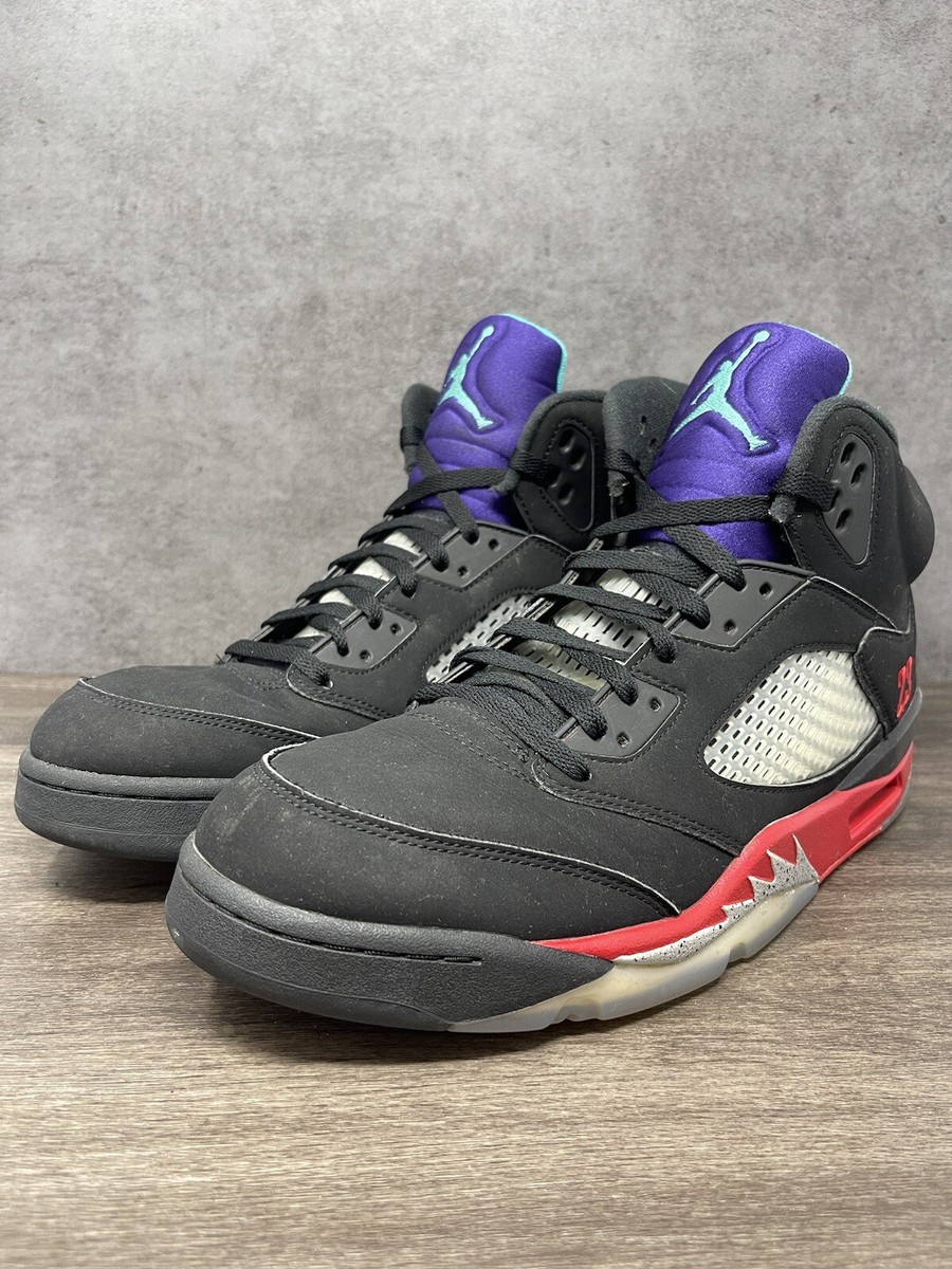 Air Jordan 5 Top 3 Size 13 Mens Nike Retro Black Red 2020