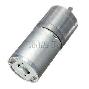 DC 6V 12V 60/100RPMMicro Speed Reduction Gear Motor Wheel Shaft Metal Gearbox