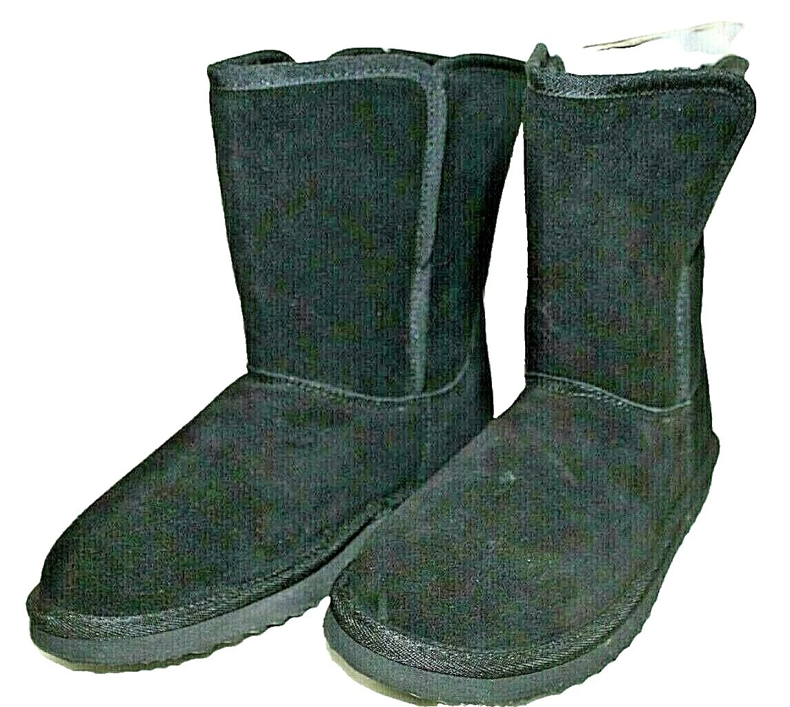 Faded Glory Solid Leather Upper Boots for Women