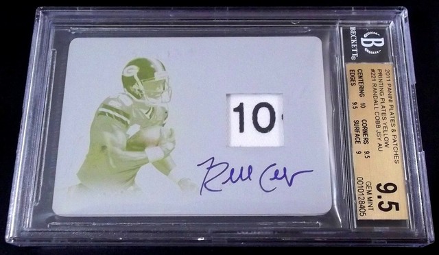 (#1/1) BGS 9.5 10 Autograph Rc Jersey Patch Randall Cobb Auto 2011 Rookie Signed