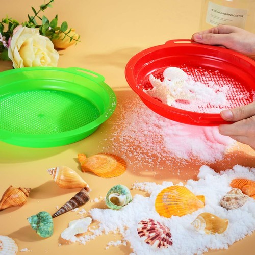 Sand Sifters Sieve for The Beach Sand Toys Red Blue Yellow & Green Complete G... - Picture 4 of 8