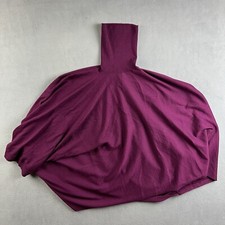 Polo Ralph Lauren Poncho Womens Small Purple Violet Merino Wool Turtleneck Cape