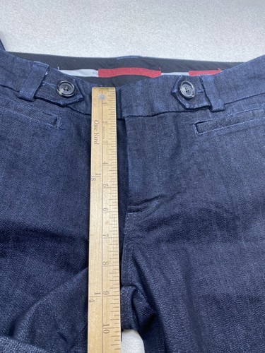 Banana Republic Wide Leg Mid Rise Jean Pants Blue 10 Preppy Y2K Dress Jeans - 第 4/11 張圖片