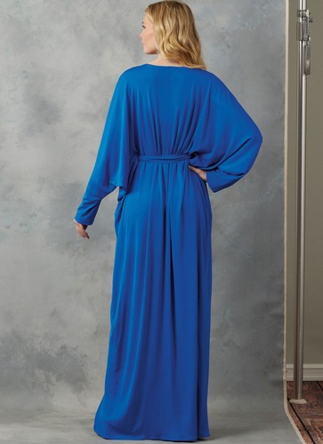 Misses/Women Loose-fitting Caftan Floor-length Vogue Pattern V2057 XS-XXL, 4-26 - Picture 5 of 7