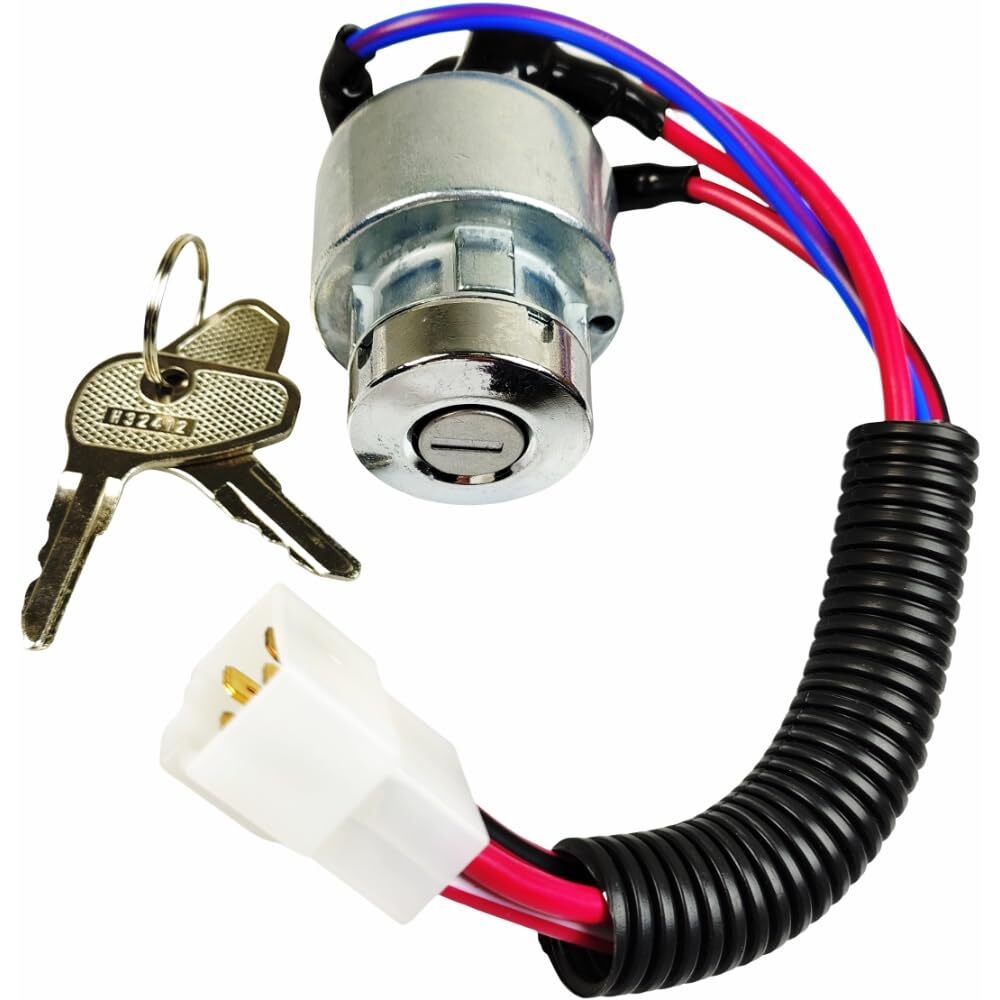 Ignition Switch TC020-31822 w/ 2 Keys for Kubota L3000 L3200 L3250
