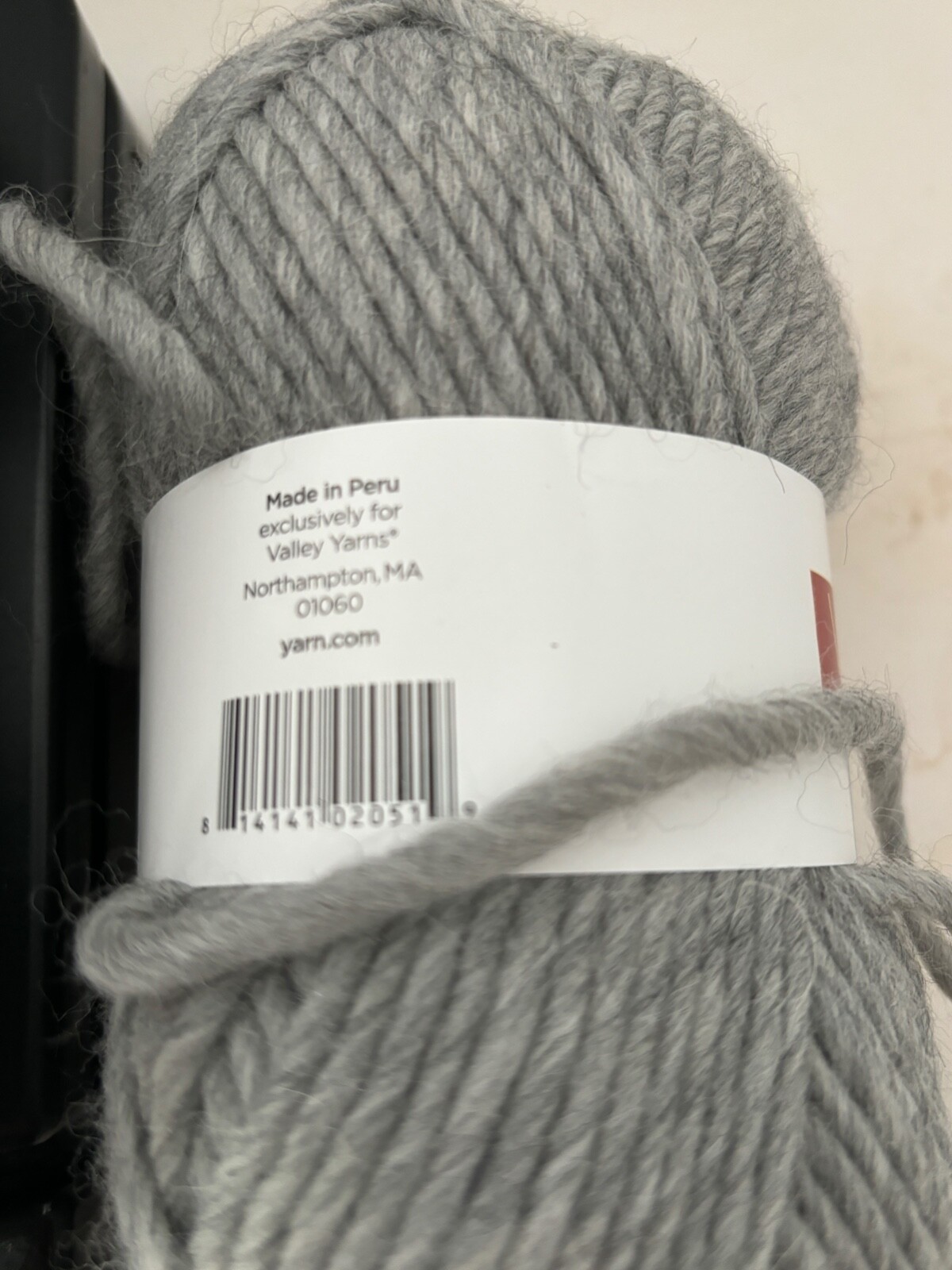 3  skeins Valley Yarns Wool Alpaca Light   Gray Heather Berkshire  100 grams