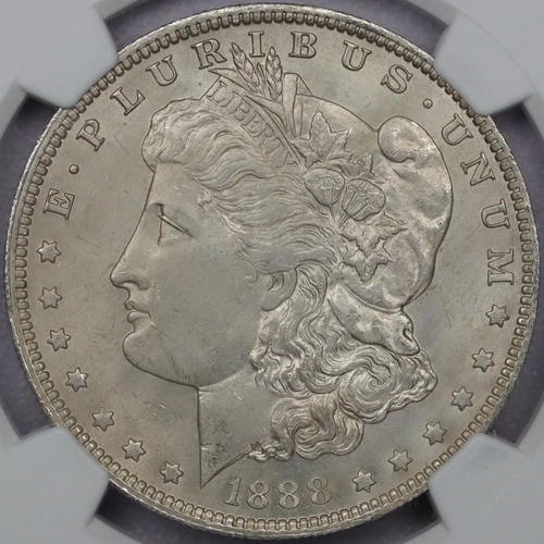 1888-O Morgan Silver Dollar - NGC MS 63