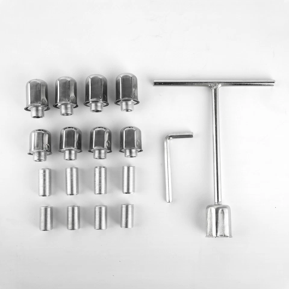 4pcs 16" Wheel Simulators 8 Lug Hubcaps for Ford F350 E350/E450 Dodge Ram 3500 - Изображение 4 из 4