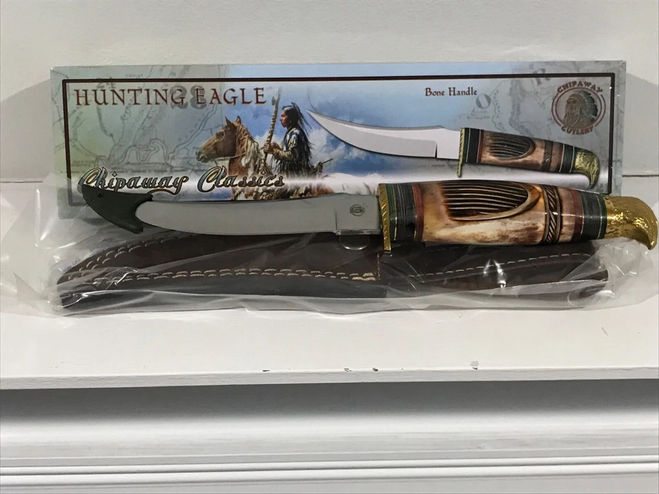 Chipaway Classics Cutlery Hunting Eagle 10" Knife w/Leather Sheath - Image 2 of 4