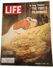 January 17, 1964 LIFE Magazine Old COKE 60s Advertising ads  FREE SHIP Jan POPE