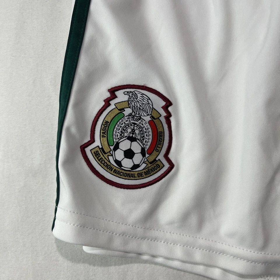 Adidas México Pantalones Cortos Para Hombre Pequeño Climalite Home Kit Forrado Copa Mundial de la FIFA Fútbol Foto 2 de 4