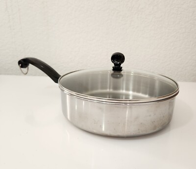 Farberware Durable Stainless Steel 3QT Pan Impact Bonded Even Heat Dist QQQ 16 C
