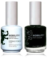 Lechat Nobility Gel Polish & Nail Lacquer - Emerald Forest 0.5 oz - #NBCS047