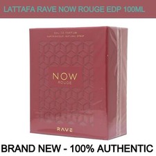 Lattafa Perfumes Rave Now Rouge Unisex Eau de Parfum 3.4oz/100ml - New In Box