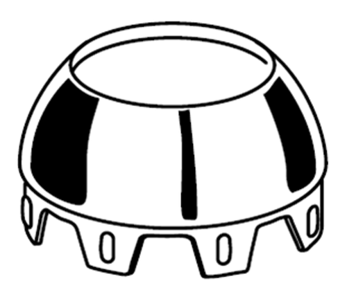 American Standard A907086-0750A Ceramix Escutcheon Cap Stainless Steel - Picture 3 of 3