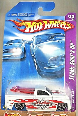 08 Hot Wheels 119 Team Surf S Up 3 4 Switchback White W Chrome Pr5 Spokes Ebay