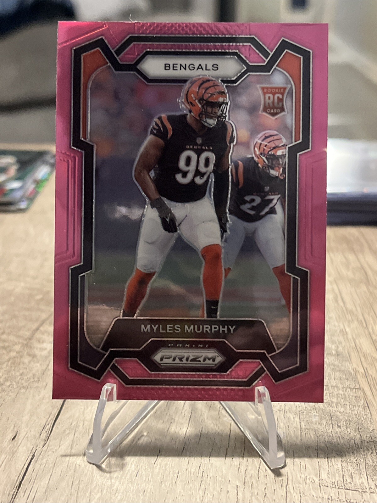 2023 Panini Prizm - Rookies Pink Prizm #320 Myles Murphy (RC)