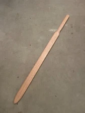 Handmade Wood Wooden Knight Crusader Sword Broadsword Waster SCA Bokken Oak 36"