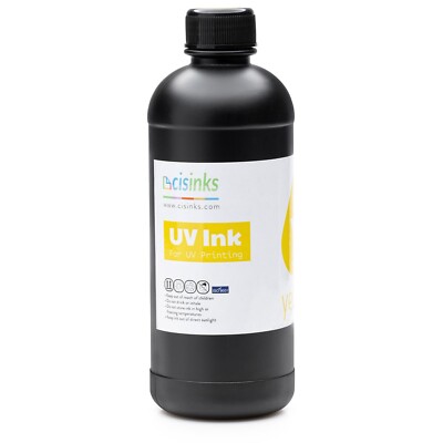 Soft Premium Ultraviolet DTF Transfer Printer Refill Ink 500mL - Yellow