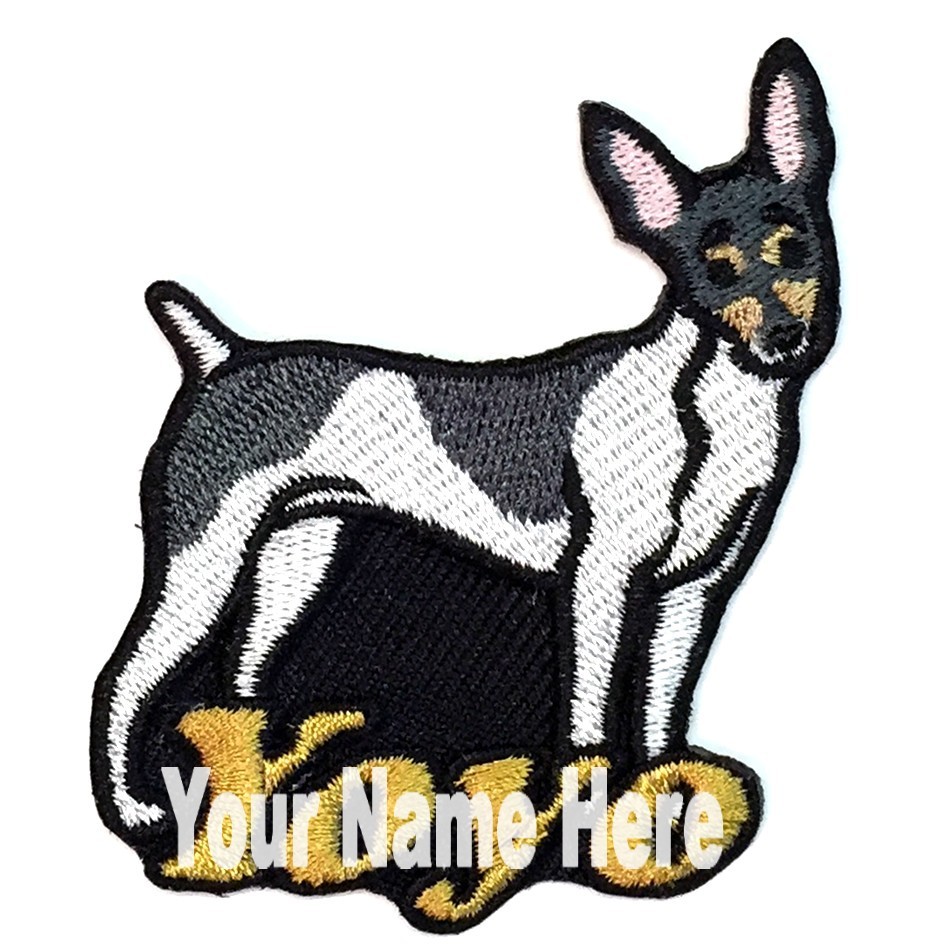Toy Fox Terrier Dog Patch Personalized Custom Iron-on