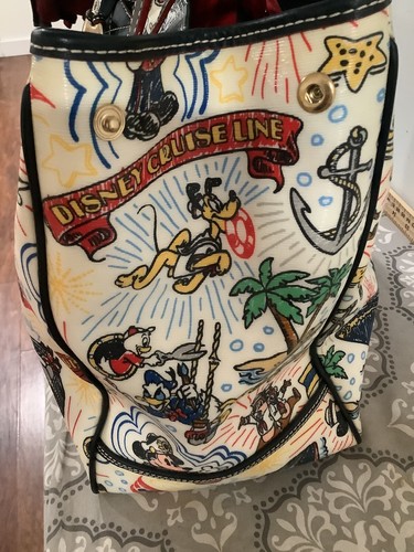 DISNEY DOONEY AND BOURKE CRUISE LINE MICKEY MOUSE TRAGETASCHE HANDTASCHE SKIZZE - Bild 4 von 15