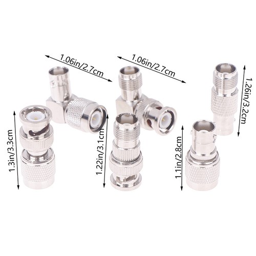 BNC To TNC Male Plug Female Jack RF Connector Wire Terminals Straight Bend - Afbeelding 6 van 18