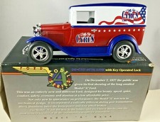 Ford Model "A" Billy Ray Cyrus Locking Coin Bank Vintage 1992 New