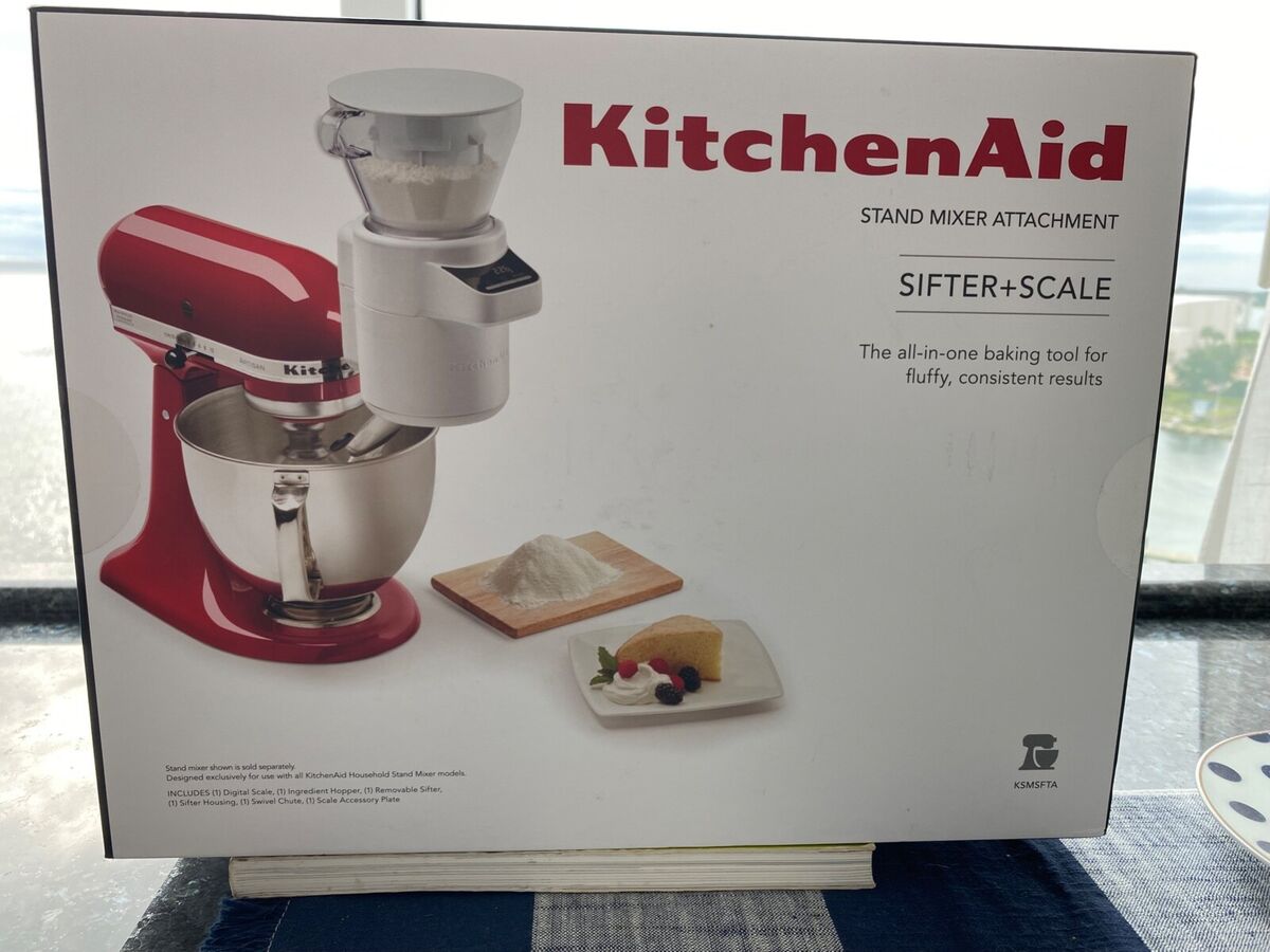 KitchenAid Sifter & Scale Attachment 4 Cup Baking Cooking Kitchenware