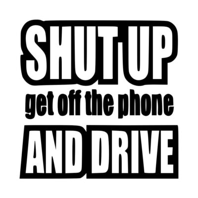 Get Off Phone And Drive Decal #1 4