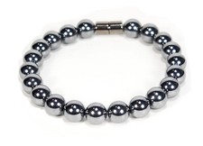 8mm Noble Elite Shungite Bracelet - EMF Protection Jewelry -Easy On Magnet Clasp