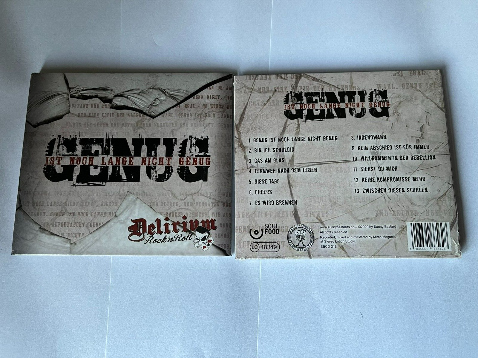 DELIRIUM ROCK'N ROLL - Genug Ist Noch Lange Nicht Genug CD punk NEW SEALED