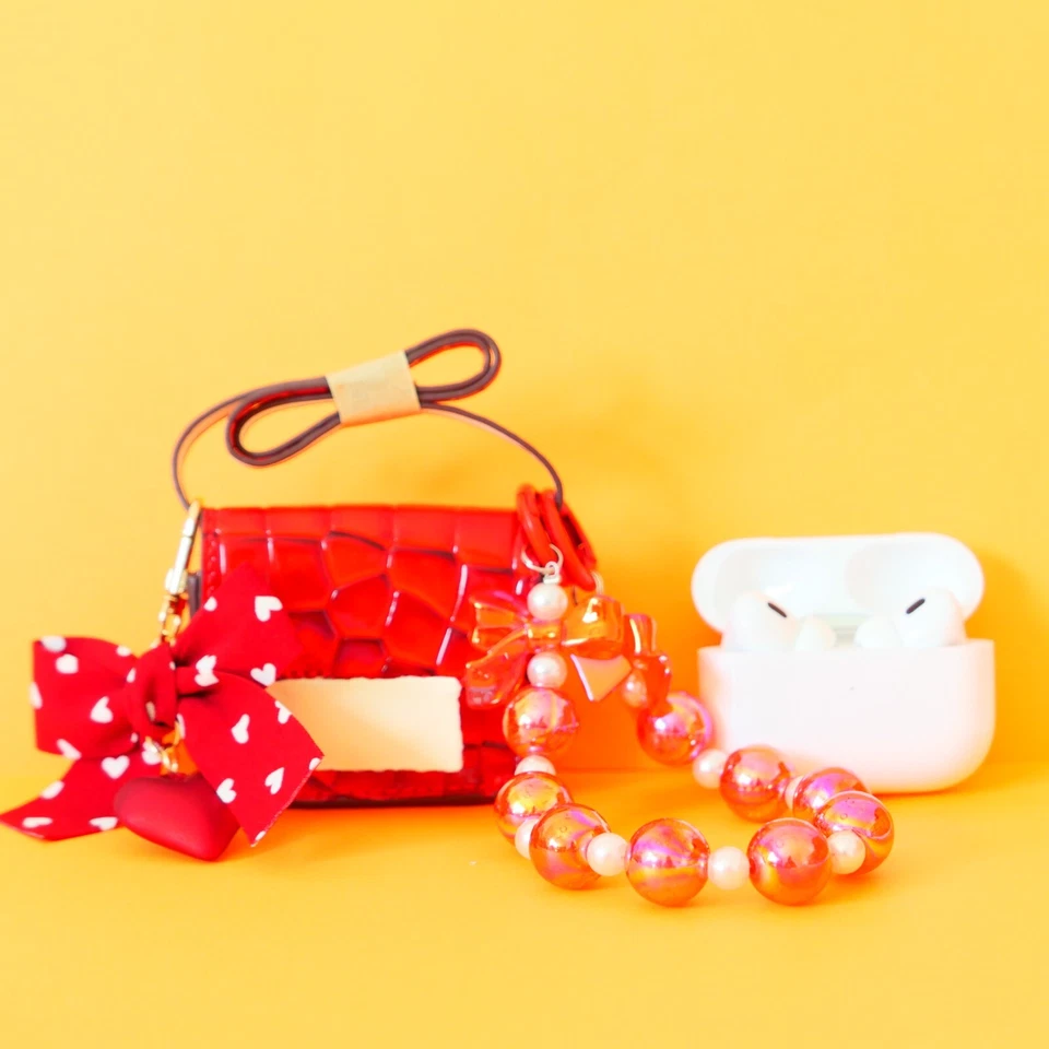 Leather Mini KK Bag H Family Key Lipstick Bag Key Chain Pendant Accessory - Image 3 of 4