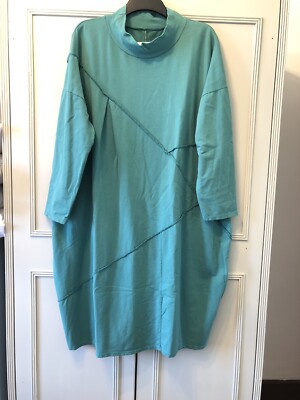Italy Moda Ladies Jumper Dress, M-XL,  Turquoise, BNWT