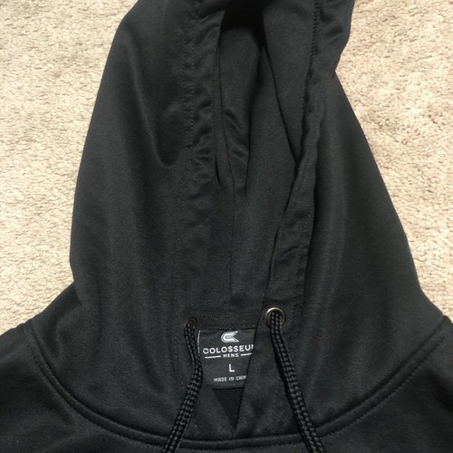 Alabama Crimson Tide Classic A Logo Colosseum Hooded Sweatshirt Men’s L Black - Picture 6 of 10