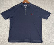 Tommy Bahama Islandzone Polo Shirt Mens XL Navy Blue Short Sleeve Golf Vacation