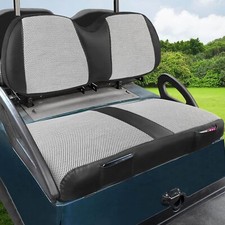 MOSNAI Club Car Precedent Seat Covers, Golf Cart Covers for Grey Black