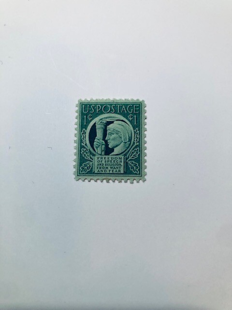 USA STAMP SC908, FREEDOM OF SPEECH, 1 CENT GREEN MNH | eBay