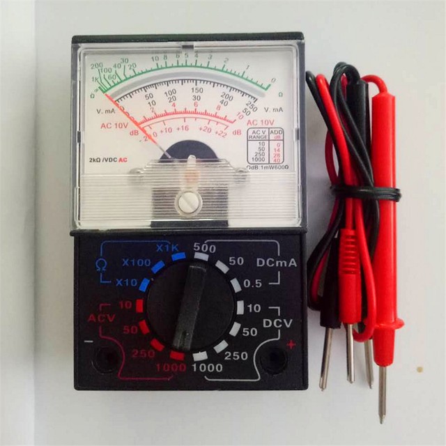 1 Pc Pocket MF-110a Ohmmeter Voltmeter Analog Multimeter Tester ...
