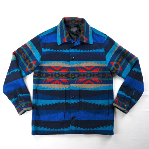 Pendleton Lahaina Wave Jacket Shirt Men Medium Surf Chore Blazer Wool Hawaii - Picture 22 of 22