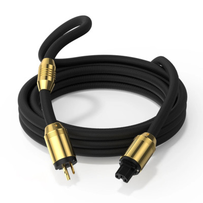 Hi-end Audiophile 100% Shielding Hifi Power Cable European US EU AU Power Cord