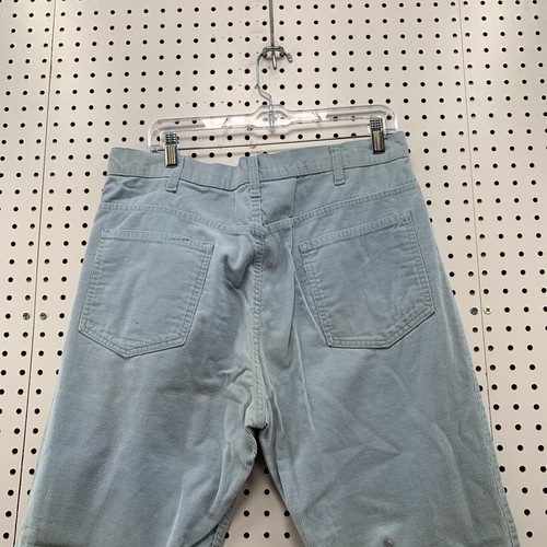 Vintage 70s Levis Corduroy Flared Pants Men Size 34x28 Baby Blue TALON ZIP USA by Levi's, $55.99 - Photo 16