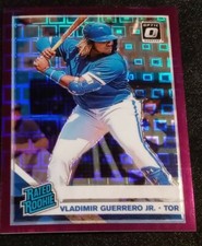 VLAD JR  NM-M SER#'d 57/99 PURPLE PANDORA REFRACTOR 2019 Donruss RATED ROOKIE#64