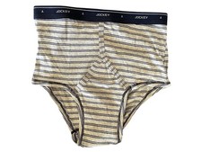"JockeyStripesY36" Vintage Jockey Classic Cotton Stripes Y Briefs - Men's 36