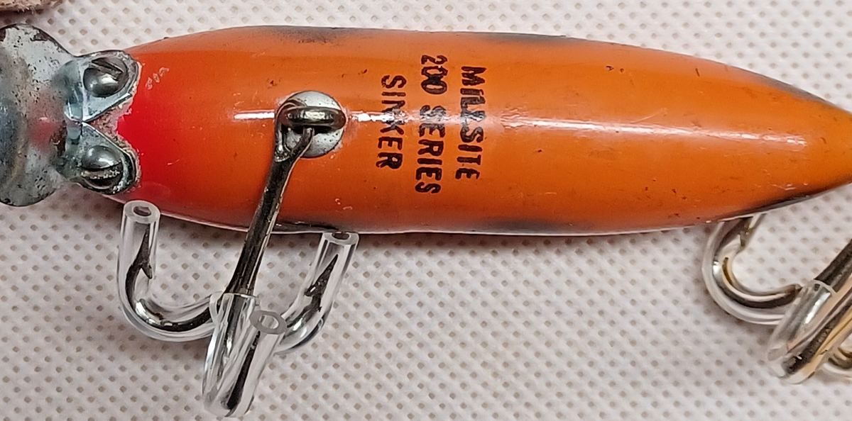 Millsite Tenite Baits Vintage Fishing Lure River Runt Style 99'R